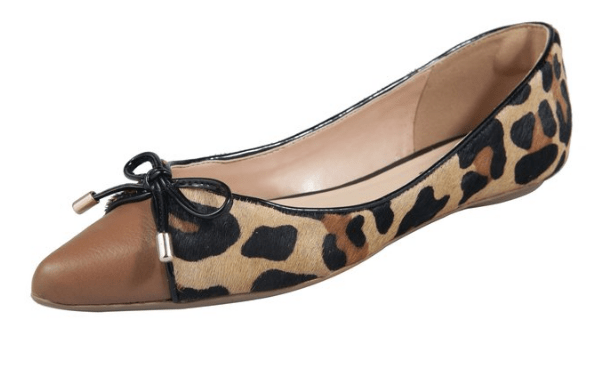 sapatilha bico fino couro