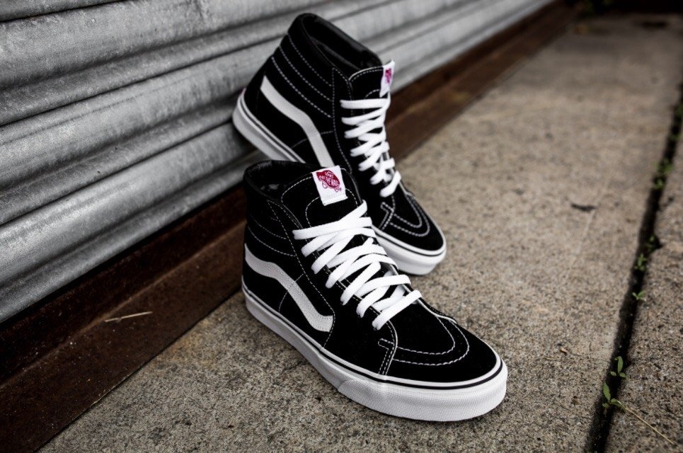 vans preto feminino cano alto