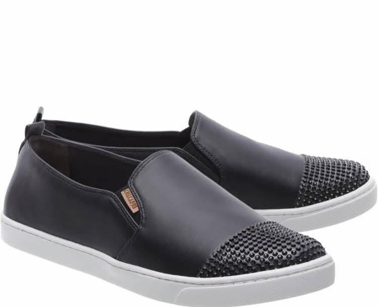 tênis slip on glam preto