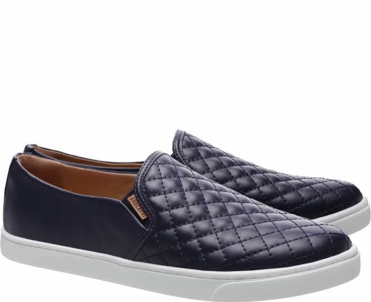 tenis slip on feminino azul marinho