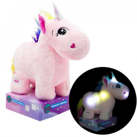unicornio luminoso peluche