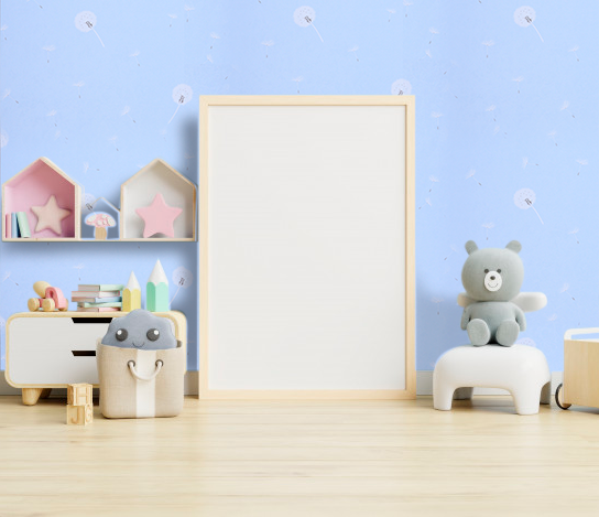 PAPEL DE PAREDE INFANTIL ALGODÃO AZUL ROLO 10 METROS PAPEL DE PAREDE INFANTIL ALGODÃO AZUL ROLO 10 METROS