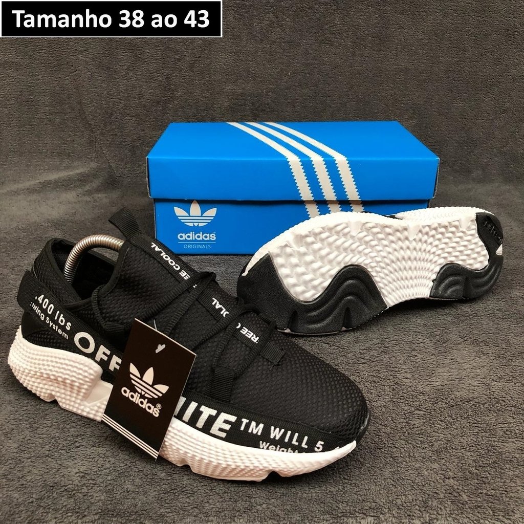 tenis adidas off white preto